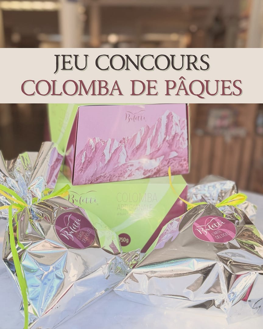 ✨ CONCOURS DE PÂQUES ✨

Pour célébrer Pâques comme il se doit, on vous fait plaisir 💛
Tentez de remporter une délicieuse Colomba artisanale au chocolat de la maison Buletti 🍫🐣

👉 Pour participer :
 1. Suis notre compte
 2. Like ce post ❤️
 3. Commente en taguant la personne avec qui tu partagerais cette Colomba

✨ Bonus : partage ce post en story pour doubler tes chances !

📅 Tirage au sort : Ce samedi a 12h00
📍 À récupérer directement à l’épicerie Aventivrac à Avenches

Bonne chance à tous 🍀

#concours #paques #colomba #chocolat #artisanalsuisse #buletti #aventivrac #avenches