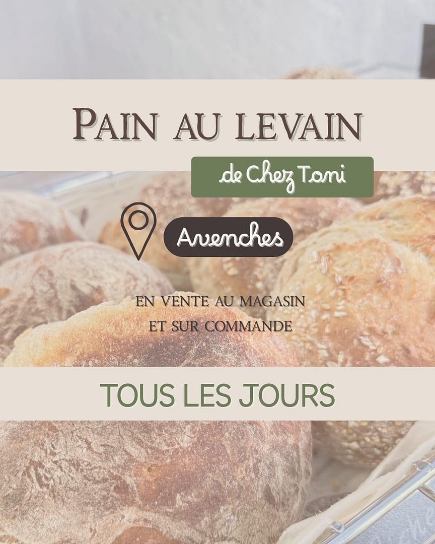 🥖✨ Le bon pain au levain de chez Toni #touslesjours chez Aventivrac ✨🥖

Un pain artisanal, préparé avec patience et savoir-faire, au levain naturel… pour un goût authentique et une meilleure digestion 💛

👉 Disponible au magasin tous les jours
👉 Aussi sur commande pour être sûr de ne pas passer à côté

Vous y trouverez aussi un assortiment de viennoiseries dans le coin café ☕

Passez nous voir ou commandez votre pain dès maintenant !

#aventivrac #avenches #pain #painaulevain #artisanat #local #consommerlocal #epicerie #vrac #faitmain